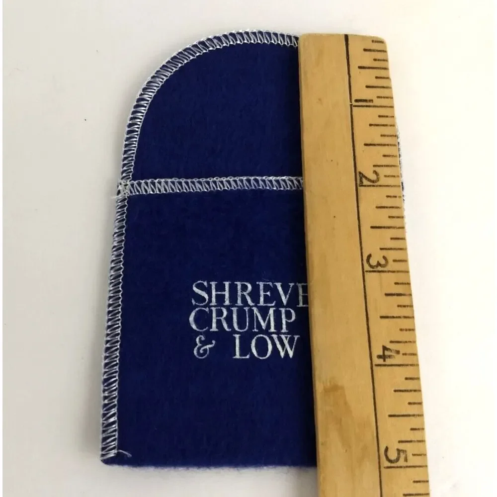 SHREVE CRUMP & LOW Sterling Silver Anti Tarnish Storage Flap Bags 11x3 3x3 Lot/3